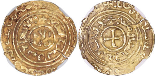 Dinar / Besant 1251-1258 Monnaie - France Louis IX Saint-Louis – Dinar or palestine – Acre – SUP / N