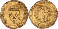 1515-1547 Monnaie - France François Ier - Écu dor à la Croisette - L Bayonne 1515-1647 SUP+ / PCGS MS 62