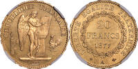 France 20 Francs Monnaie - France Génie - 20 Francs Or - 1877 A Paris -