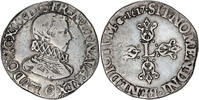 France Demi Franc tête nue Monnaie France - Louis XIII - Demi Franc tête nue - 1617 C Saint-Lô -