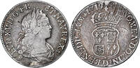 France Quart d'écu Monnaie France - Louis XV - 1/4 d'écu France et Navarre - 1719/8 D Lyon -
