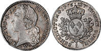 France 1/5 Écu aux branches d'olivier Monnaie France - Louis XV - 1/5 écu au Bandeau - 1766 L bayonne -