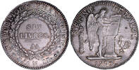 France Écu 6 livres France - Convention - Écu 6 livres - 1793 AA Metz - Légende Françoise -