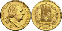 France 40 francs Monnaie France - Louis XVIII - 40 Francs or - 1820 / var 2/1 - A Paris - 5474 exemplaires -