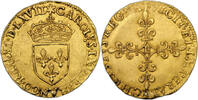 France Écu d'or au soleil Monnaie France - Charles IX - Écu d'or au Soleil - 1er Type - 1567 - E Tours - 4661 exemplaires -
