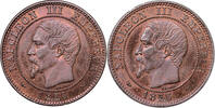 France 2 centimes Monnaie France - Napoléon III - Essai de 2 Centimes Double avers - 1855 B Rouen -