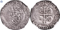 France Blanc à l'écu Monnaie France - Charles VII - Blanc à l’écu - Mont-Saint-Michel - NGC AU 58 - Trésor de la chenevière -