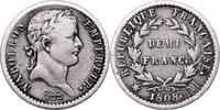 1/2 Franc Monnaie France - Napoléon Ier - Demi Franc Argent - 1808 MA Marseille TB