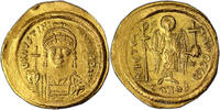 Byzantine Solidus Monnaie Empire Byzantin - Justinien Ier - Solidus or - Constantinople -