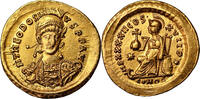 Byzantine Solidus Monnaie Empire Byzantin - Solidus or - Théodose II - Constantinople -