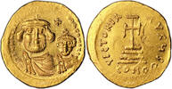 Byzantine Solidus Monnaie Empire Byzantin - Solidus or - Héraclius et Héraclius Constantin - Constantinople -