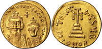 Byzantine Solidus Monnaie Empire Byzantin - Solidus or - Constant II et Constantin IV - Constantinople -