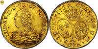 France Louis d'or aux lunettes Monnaie France - Louis XV - Louis d'or aux lunettes - 1729 A Paris - Trésor de la rue Mouffetard -