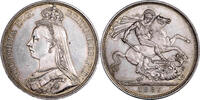 Crown 1887 Grande-bretagne Coin Great Britain - Crown 1887 - Proof-like vz+