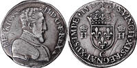 France Teston à la tête Nue Monnaie France - Henri II - Teston à la Tête Nue - 1552 C Saint-Lô -