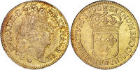 France Louis d'or à l'écu Monnaie - France Louis XIV – Louis d’or a l'ecu – 1690 E Tours - Trésor de plozevet -