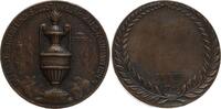 Deutschland / Altdeutschland - Medaille Sterbemedaille, Urne vor Friedhof, Umschrift, umseitig freies Feld für Gravuren -