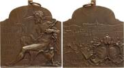 Ungarn - Bronzeplakette a. d. 16. Internationalen Medizinischen Kongress in Budapest, ohne Schleife -