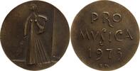 Deutschland - Medaille Schwere, kunstvolle Bronzegussmedaille PRO MUSICA 1973, signiert B.M. -