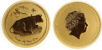 Australien 50 Dollars - Lunar, 1/2 Unze Gold, Jahr des Büffels / Rind / Ox -