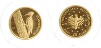 Deutschland 20 Euro BRD, Heimische Vögel - Schwarzspecht, in Münzkapsel mit Zertifikat -