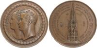 Russland - Bronzemedaille Alexander I., 1801-1825. (v. Brandt) Schinkels Denkmal Siege über Napoleon -