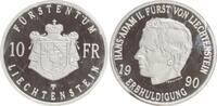 Liechtenstein - 10 Franken Hans Adam II., Erbhuldigung. -