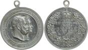 Deutschland - Preußen - Zinnmedaille (v. Weckwerth) Wilhelm I, 1861-1888. Goldene Hochzeit des Kaiserpaares, tragbar. -