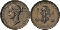 Frankreich / Altdeutschland - Kleine Bronzemedaille (1839) v. Petit a.d. Tod v. Maria Christina v. Orleans -
