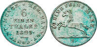Braunschweig-Calneberg-Hannover - 1/6 Taler 1821 B Georg IV., 1820-1830. vz 90,00 EUR  + 15,00 EUR frais d'envoi