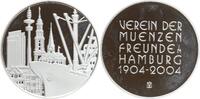 Deutschland (Hamburg) Silbermedaille (Münze) auf dei 100-Jahrfeier des Vereins des Münzenfreunde in Hamburg 1904-2004 -