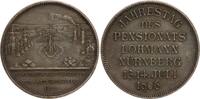 Medaille 1906 Deutschland/Kaiserreich - Versilberte Bronzemedaille 1906 v. Lauer a. d. Jahrestag des Pensionats Lohmann vz+