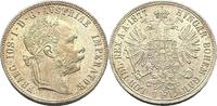 AUSTRIA-UNGARN 1 Gulden 1877 FRANZ JOSEPH I. frappé Vienna UNC-