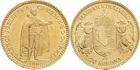 AUSTRIA-UNGARN 20 Korona K.B. FRANZ JOSEPH I. frappé Kremnica -