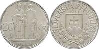 SLOVAKIA 1939-1945 20 Corona St. Cyril and St. Methodius frappé Kremnica -
