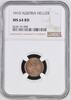 AUSTRIA-UNGARN 1 HELLER 1910 FRANZ JOSEPH I. NGC MS 64 RD 50,00 EUR  + 10,00 EUR frais d'envoi