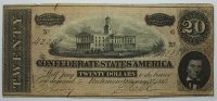 USA 20 $ Conferderate States of America Richmond 17. Feb. 1862 -
