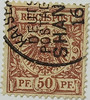 Deutsche Post in China Vorläufer 1 Pf 50Pf lilabraun - Kaiserlich Deutsche Postagentur Shanghai- Michel M 50 -