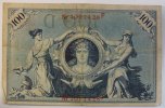 Deutsches Reich 100 Mark rotes Siegel, Rosenberg Nr. 33 b Serie F -