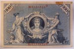 Deutsches Reich 100 Mark rotes Siegel, Rosenberg Nr. 33 b Serie D -