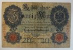 Deutsches Reich 20 Mark Rosenberg Nr. 37, Serie C, Unterdruck S -