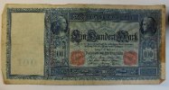 Deutsches Reich 100 Mark Rosenberg Nr. 43 a, Serie A, Papier weiss -