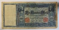 Deutsches Reich 100 Mark Rosenberg Nr. 43 a, Serie A, Papier weiss -