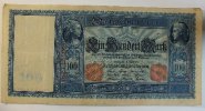 Deutsches Reich 100 Mark Rosenberg Nr. 43 a, Serie G, Papier weiss -