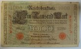 Deutsches Reich 1000 Mark Rosenberg Nr. 45 b, Serie H, Unterdruck N, KN 7-stellig rotes, Siegel -