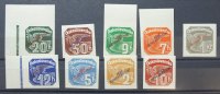 Tschechoslowakei 9 Werte Dienstmarken -