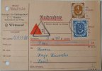 Bund Michel Nr. 124 u. 132 auf Nachnahmekarte -