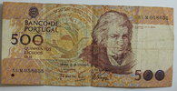 Portugal 500 Escudos Standard Catalog of Worldpaper Money Nr. 180 a -