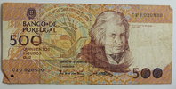 Portugal 500 Escudos Standard Catalog of Worldpaper Money Nr. 180 d -