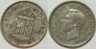 Großbritannien 6 Pence 1945 ss 5,00 EUR prix TTC + 8,99 EUR frais d'envoi